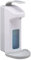 4 x Eurospender, 1000 ml, Tropfschale, Armhebel, Desinfektionsmittel, Seife, Wandbefestigung, Hygienespender, weiß