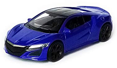 Toi-Toys NSX 2015 Modellauto 12cm Welly Metall Modell Auto Spielzeugauto PKW Geschenk Kinder 4-Farben 94 (Blau-Metallic)