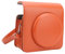 Bindpo Instant Camera Case, PU Leather Shoulder Camera Bag Detachable Type Camera Cover with Shoulder Strap,for Instax SQUARE SQ1(orange)