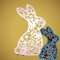 YunTrip Stanzformen für Kartenherstellung, Osterhase, Hase, Metall, Stanzformen für Bastelarbeiten, Scrapbooking, Alben, Prägung, Foto, Basteln, Papier, Karten, dekorative Bastelarbeiten