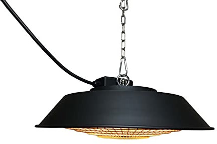 Kekai Calefactor Eléctrico de Techo Standard Design 42,5x42,5x12 cm Infrarrojos Halógeno 1500W para Interior y Exterior