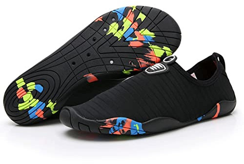 Kfnire Barfußschuhe Herren Damen Badeschuhe Wasserschuhe Leicht Schnell Trocknend rutschfest Surfschuhe Aquaschuhe Schwimmschuhe Wassersportschuh für Strand Schwimmen Fluss Pool See Surfen