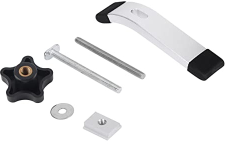 T-Nut Schnellspanner Niederhalter, Schnellwirkende Niederhalteklemme für T-Slot T-, Metall T Schrauben Halter Klemme für Holzbearbeitung von Schienen(Ein Satz Druckplatten)