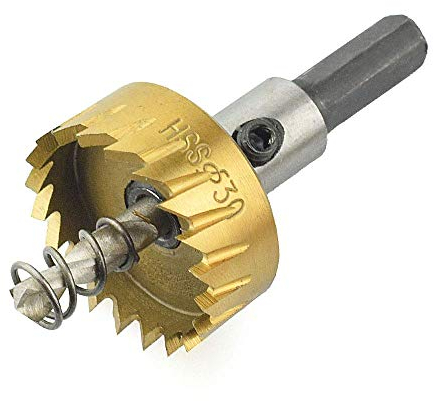 Generic Lochschneider Bohrer, Lochschneidebohrer 40 mm HSS-Hartmetallspitze Lochsägezahnbohrer für Stahl, Metall, Aluminium, Plattenbohrer