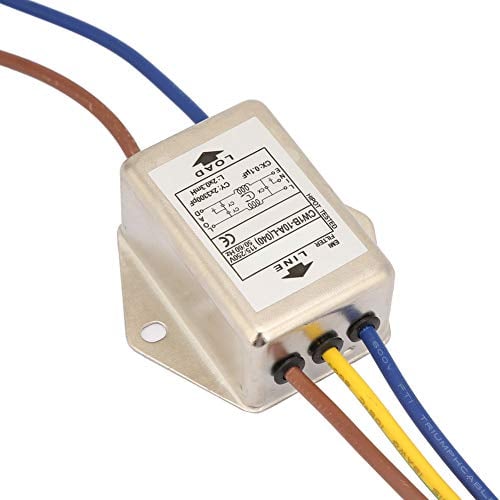 Filtro di Alimentazione EMI 125/250 V 10 A, Filtro EMI Monofase CW 230 V con Filo