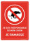 AUA SIGNALETIQUE - Panneau De Signalisation en PVC Rigide et Compact 1.5 mm. (143 x 200 mm, Responsable De Mon Chien - Je Ramasse)