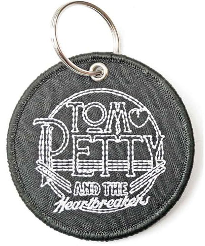 Tom Petty & The Heartbreakers Keyring Patch Circle Logo Official Black Woven One Size
