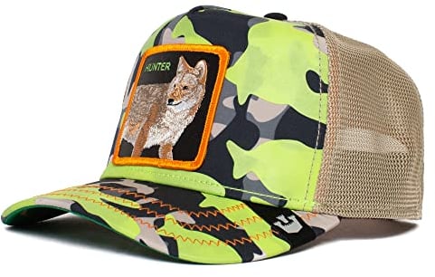 Goorin Bros. Unisex-Erwachsene The Farm Kablamo Camo Collection Adjustable Trucker Hat Baseballkappe, Lime (EL Sorro Dorado), Einheitsgröße