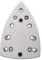 SPORTARC Patin de ponçage triangulaire à 7 trous 148 x 98 mm avec crochet et boucle pour FESTOOL DTS 400/DS400 REQ