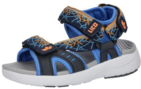 Lico Unisex Kinder Sami V Sandale, Marine Blau Orange, 38 EU