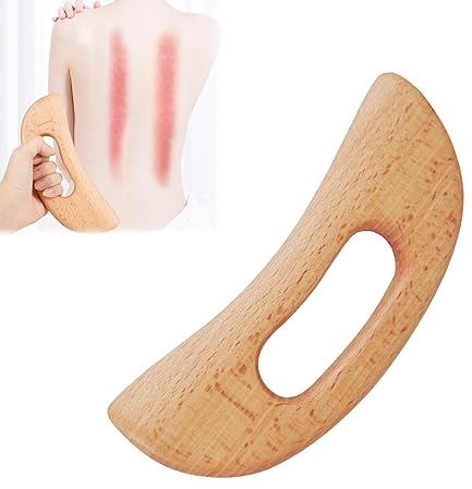 Massagegerät aus Holz, Gua Sha Lymphdrainage, Gua Sha Scraping Massage Werkzeug, Lymphdrainage-Massagegerät, Massagegerät, Shaped Guasha Board Natürliche Holz, für Gesicht, Hals, Körpe Gua Sha Holz