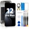 DTD Screen for iPhone 12 PRO Max 6.7 LCD COF Full HD Touch Screen Digitizer Assembly with Full Repair Kit Waterproof Adhesive Screen Protector for A2342, A2410, A2412, A2411