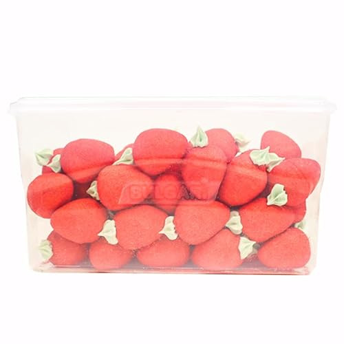 iChuches | Marshmallow - Nubes Dulces | Ideal para Mesas Dulces, Bolsas De Cono, Decoración Fiestas | Sin Gluten - Fresones - Heladitos - Frambuesas - Fresas - Setas - Fresones Grandes 60 unidades