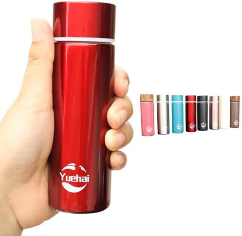 Stainless Steel Water Bottle, Mini Flask 150ML,Coffee Vacuum Small Flasks Small Capacity Portable Travel Drink Water Bottle Insulated Cup (red)