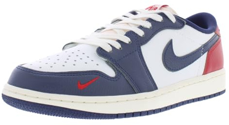 Nike Air Jordan 1 Retro Low OG Sportschuhe für Herren, Weiß Dunkelgrau Weiß Neutralgrau Cool grau - Größe: 47 EU