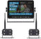 VSG24 10“ Element Wired PRO HD Funk Rückfahrsystem mit 2 Kameras für Wohnmobil & LKW, KFZ Set Rückfahrkamera kabellos + Monitor DIY Nachrüsten 12V-24V Kamera digital Auto Rückspiegel Pferdeanhänger