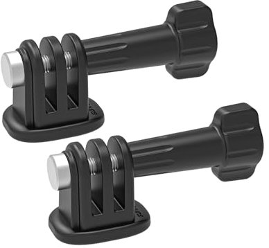Tripod Adapter 1/4 Attachment Adapter for Monopod Mount with Aluminum CNC Thumbscrew Compatible with Action Camera GoPro Hero 8/9/10/11/12 Tripod Mount (2pcs)