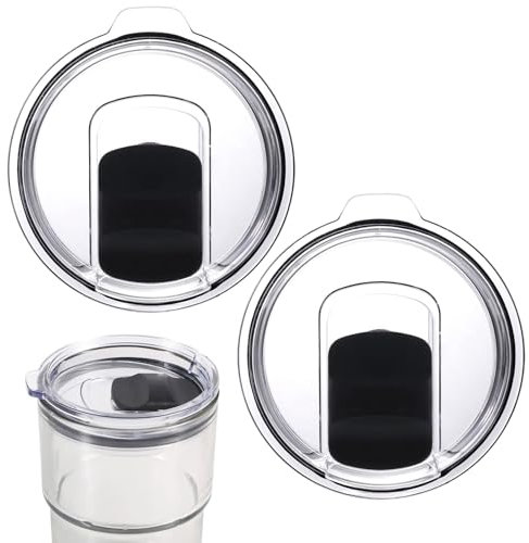 Ersatzdeckel Für 20 Oz Tumbler, 2er-Pack Deckel Für Tumbler,Yeti Deckel,Thermobecher Deckel Ersatz,Magnetischer Becher Deckel,Kompatibel Mit Schlankheitsbecher, Robust Und Langlebig