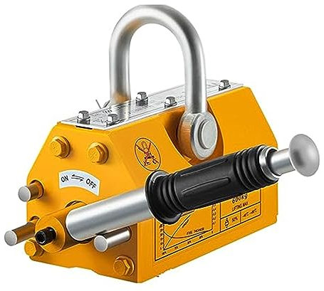 Magnetischer Heber, Neodym & Stahl, Lasthebemagnet mit Auslöser, Permanent Lasthebemagnete, Hochleistungsmagnet zum Heben, Werkstattkran,100KG
