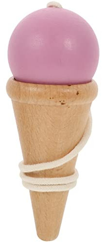 Toddmomy Holz Kendama Spielzeug Junge Mädchen Geschicklichkeitsspiel Hand-Auge-koordination Training Motorik Lernspielzeug Rosa