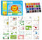 Uitseld Toddler Finger Paint | Washable Rainbow Ink Pad | Art Painting Tool Sets for Classroom Home School Party Decoration Toddler Baby Children