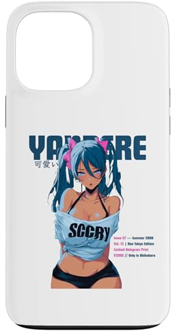 Japanese Sexy Anime Girl Yandere Cover Page Case for iPhone 13 Pro Max