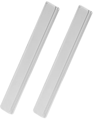 Shower Door Magnet, 3 inch Long Glass Shower Door Magnet Replacement （2 Pack） (Silver)