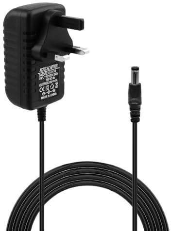 24V 1A Power Supply Adapter, 100-240v 50/60hz AC to DC Wall Charger With 5.5x2.1mm Plug 2M UK 24 Volt Charger for LED Strip Light, Router, CCTV Camera, Audio Monitoring