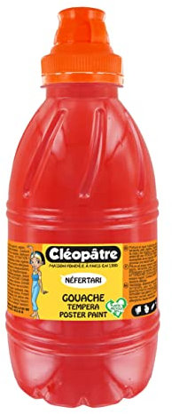 Cléopâtre - PGBB500-13C - Peinture Gouache Néfertari - Rouge Vif - Flacon 500 ml