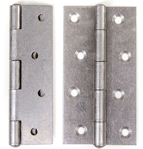 White Hinge Limited 5X Pairs of 6 Narrow Butt Hinges - Long Frame Shed/Gate/Door Hinges