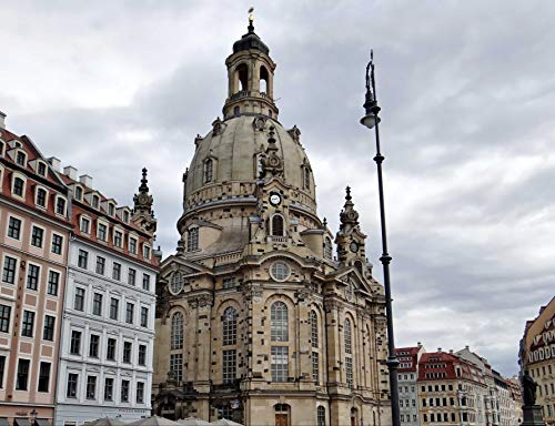 hansepuzzle 62219 - Dresden Puzzle 1000 Teile - Orte-Puzzle mit hochwertiger Aufbewahrung: Kartonbox und wiederverschließbarem Beutel - Format 60 × 46 cm