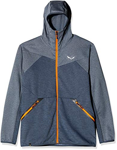 SALEWA Herren Pullover und Sweatshirts PUEZ Melange Pl M Fz Hdy, Premium Navy Melange, 46/S