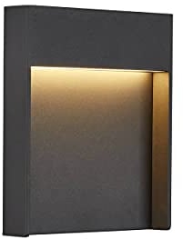 SLV LED Wandleuchte FLATT für die Außenbeleuchtung von Hauseingang, Wänden, Wegen, Terrassen, Fassaden, Treppen | LED Wandlampe, Aussenleuchte, Gartenlampe // CCT Switch (3000K/4000K), 460 Lumen, 14W