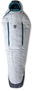 Nemo KAYU | Damen 15 Grad Daunenschlafsack, Aluminium/Lagune, Regular