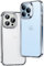 ONES iPhone 13 Pro Frost Transparent Hart Hülle『 PC Rückseite+Silikon Stoßfänger 』『 Anti-Fingerabdruck 』[ Stoßfest Airbags ][ rutschfest ] Bildschirm＆Objektiv Schlank Leicht Luxus Matt Schutzhülle