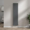 NRG Vertical 1800x408 Flat Panel Column Radiator Bathroom Central Heating Double for Living Room and Kitchen Anthracite