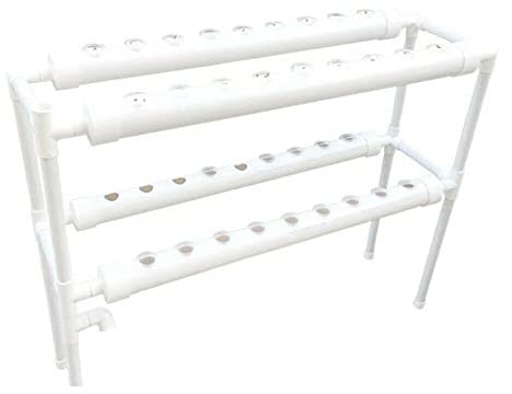 RainWeel Kit de culture hydroponique, 36 sites de plantes, 2 couches en PVC, système hydroponique pour culture aquatique, système de plantes de jardin et expérience hydroponique légumes