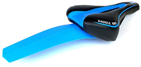 Hallenwerk - Blau Fahrradsattel Sattel + Hinterer Blau Fahrrad Kotflügel Quick Fit-System