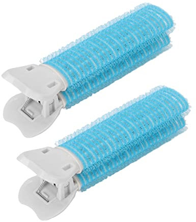 2PCS Volumizing Hair Root Clips, Doppelte Tragbare Lockenwickler Volumizing Root Clip Fluffy Lazy Instant Bang Heatless Curler Haarstyling-Zubehör-Werkzeug für Frauen Mädchen(Blau)
