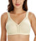 Lemorosy Damen Komfort Vollschalen Ungepolstert Ohne Bügel Klassischer BH (85C, Beige)