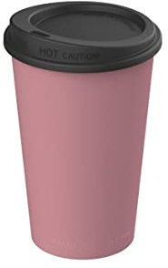 ElastoREuse – Kaffeebecher 250ml Wiederverwendbar für Heißgetränke – Mehrweg Coffee to Go Becher Nachhaltig & Spülmaschinenfest – Kleiner Kunststoff Mehrwegbecher (Rot)