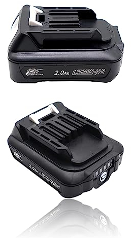 2 batterie 12 V 2,0 Ah 2000 mAh BL1021B per Makita BL1016 Bl1041B BL1040B BL1020B DF031D DF0331D TD110D JR103D JR105D HSS01D HP332D MP100DZ CP100DZ DC10WC DC10SB