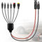 Solarstecker Solarkabel 6 in 1 Adapterkabel Solar Stecker auf Adapter Anderson, XT60, DC7909, DC6530, DC35135, DC5521 für tragbares Solarpanel, tragbares Kraftwerk