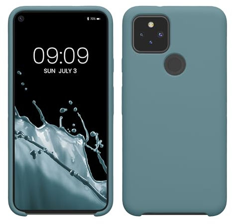 kwmobile Housse Compatible avec Google Pixel 5 Coque - Housse de téléphone Protection Souple en TPU Silicone - Antique Stone