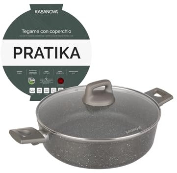 Tegame 28 cm con coperchio Pratika