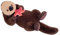 Wild Republic Earthkins Seeotter, Kuscheltier, 38 cm, Plüschtier, Füllung aus recycelten Wasserflaschen, Umweltfreundlich