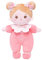 OUOZZZ Baby Puppe, Weiche Stoffpuppe mit Kleidung, Rosa Schleife Mini-Puppe Kuschelpuppe für Kinder ab 3 Monaten - Baby Geschenk zur Geburt Mädchen Jungen, 25cm