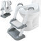 Snarflun Reducteur Toilette Enfant, Siège de Toilette Enfant Réglable en Hauteur Pliable avec Marches, Réducteur WC Enfant Siege Toilette Enfant avec Marche Tapis Antidérapant pour Garçon et Fille