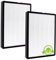 2 Pack True HEPA Replacement Filter for Puro 400 Air Purifier, 3-in-1 H13 HEPA Filter, High Efficiency with Activated Carbon Filtration