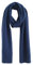 Bovari 100% Kaschmir Schal - Damen und Herren - Strick-Schal in Premium Qualität - kuschelweich und warm (Blau/dunkelblau)